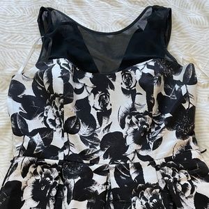 Floral A-Line Dress - White House Black Market Size 12